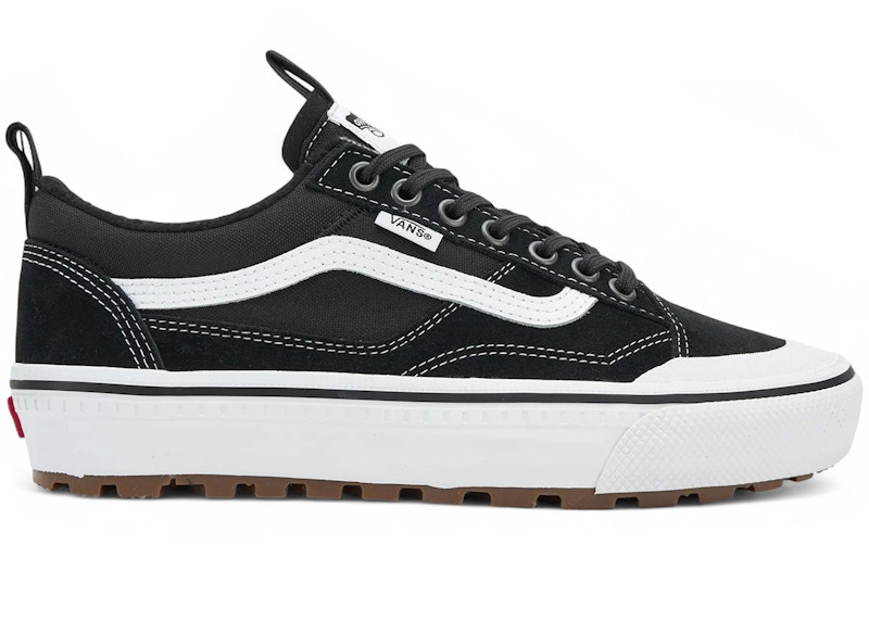 Men's Vans MTE Old Skool Waterproof Insulated Sneakers in Black/White