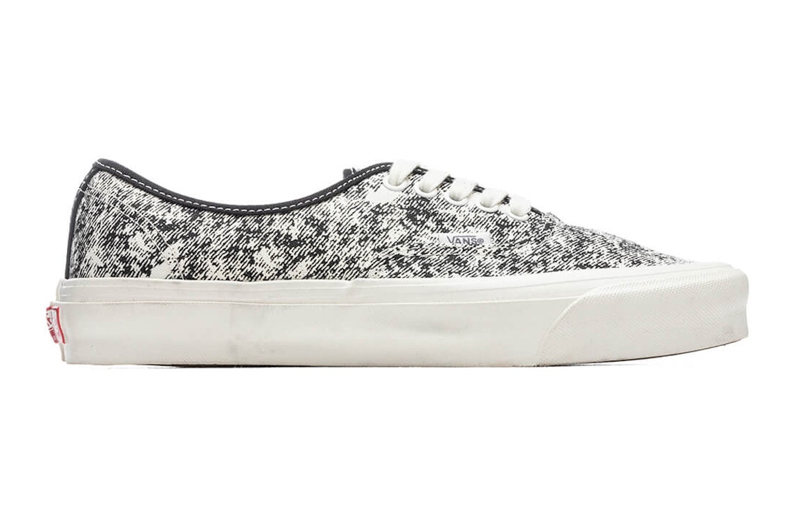 Click to view more detailed imagery on our partner's website Pre-owned Vans Og Authentic Lx Acid Wash Black In Black/marshmallow