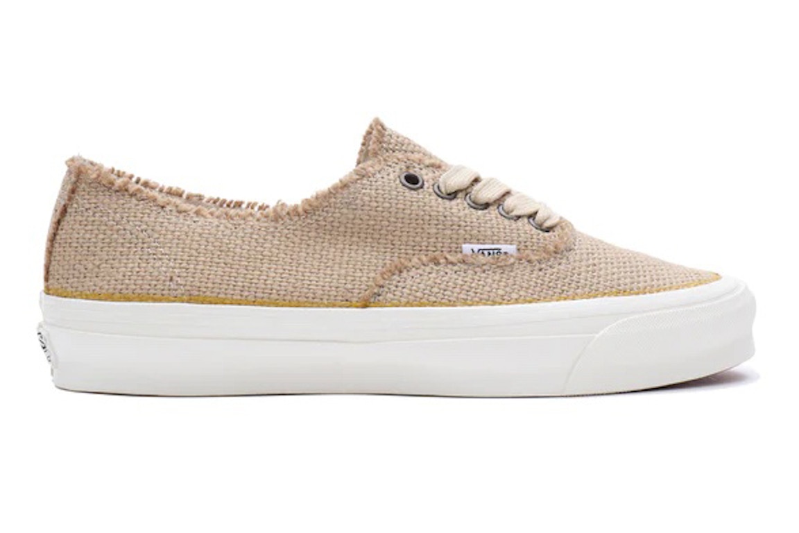 Click to view more detailed imagery on our partner's website Pre-owned Vans Og Authentic Lx Frayed Jute Starfish In Jute/starfish