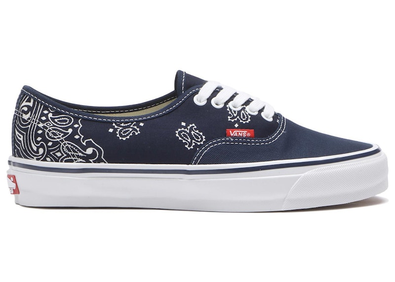 Men's Vans OTW Authentic 44 Bedwin & the Heartbreakers Bandana Sneakers in Navy Blue