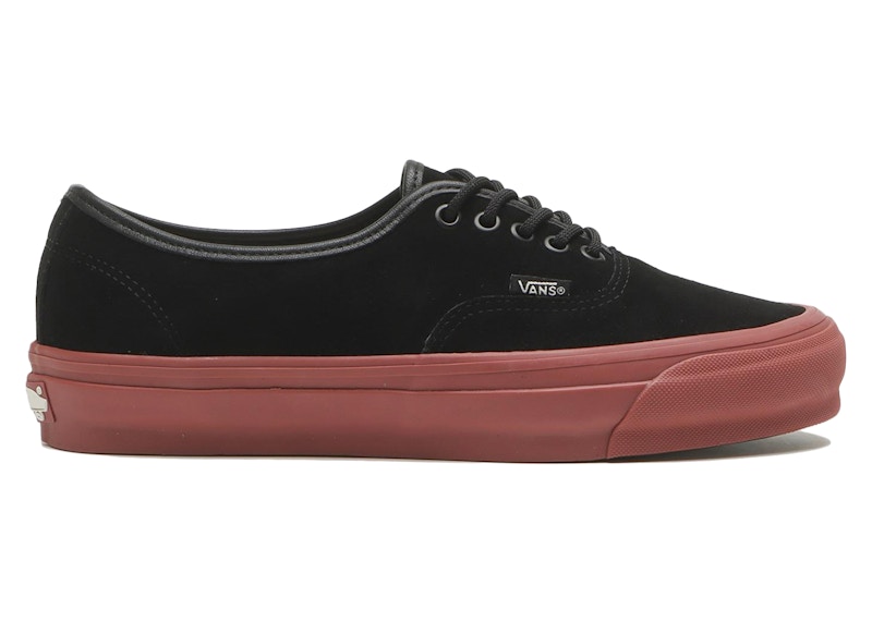 Vans OTW Authentic 44 Siped Vibram Platinum Suede Black Red Ochre