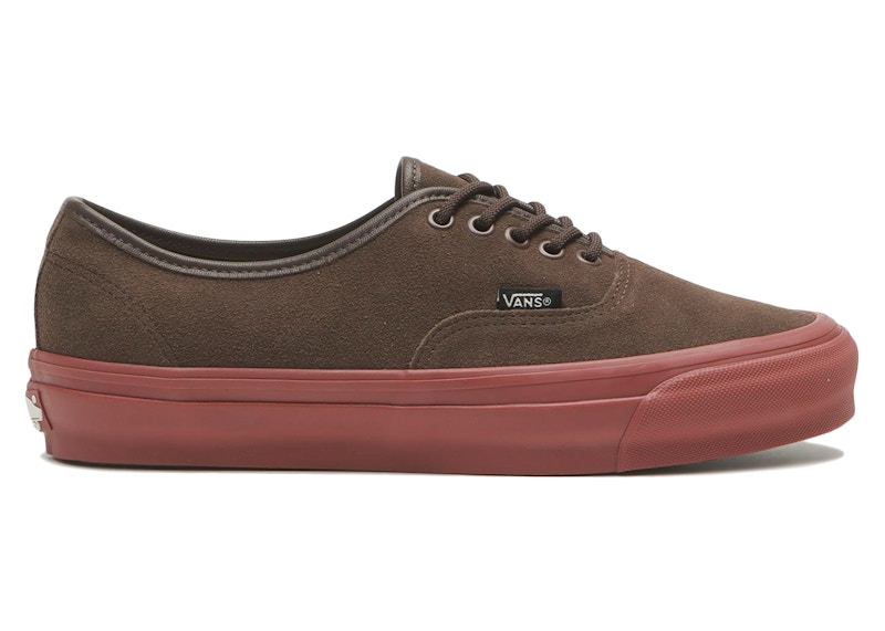 Vans OTW Authentic 44 Siped Vibram Platinum Suede Potting Soil Red