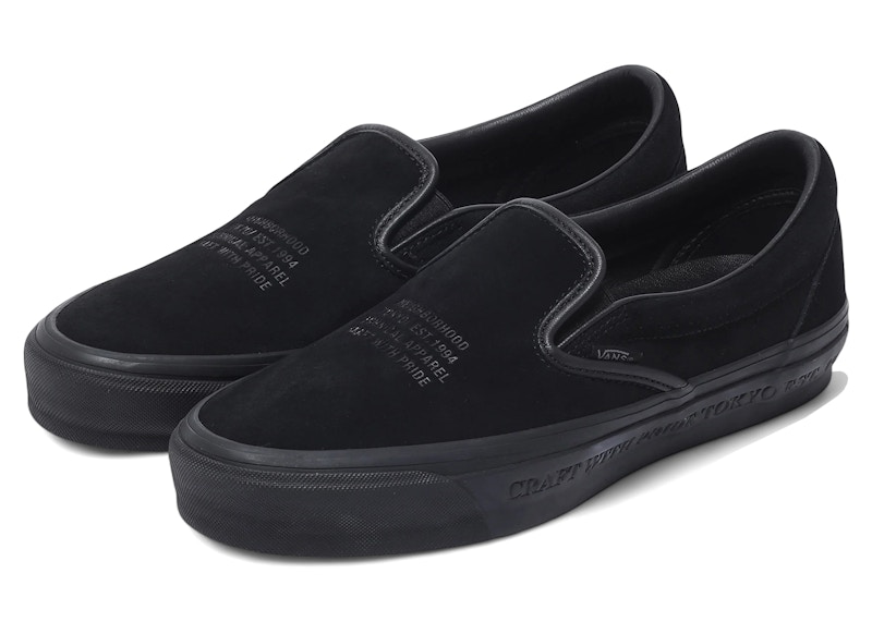 VANS x NEIGHBORHOOD★OTW CLASSIC SLIP ON 98★コラボ★NATURAL Vans OTW Classic Slip-On 98 NEIGHBORHOOD Black Men's
