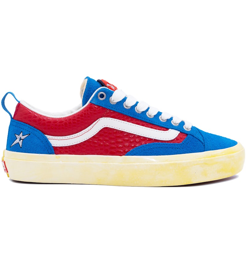 Bmx Checkerboard Red Blue And Yellow Checkered Vans Vans LX