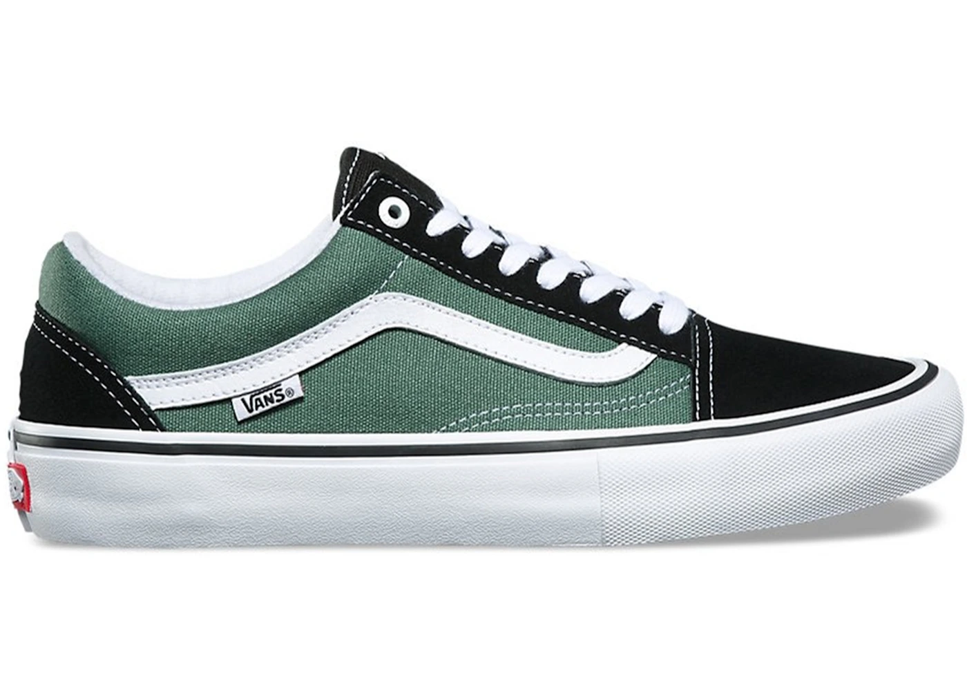 Vans Old Skool Black Duck Green Herren Sneakers DE