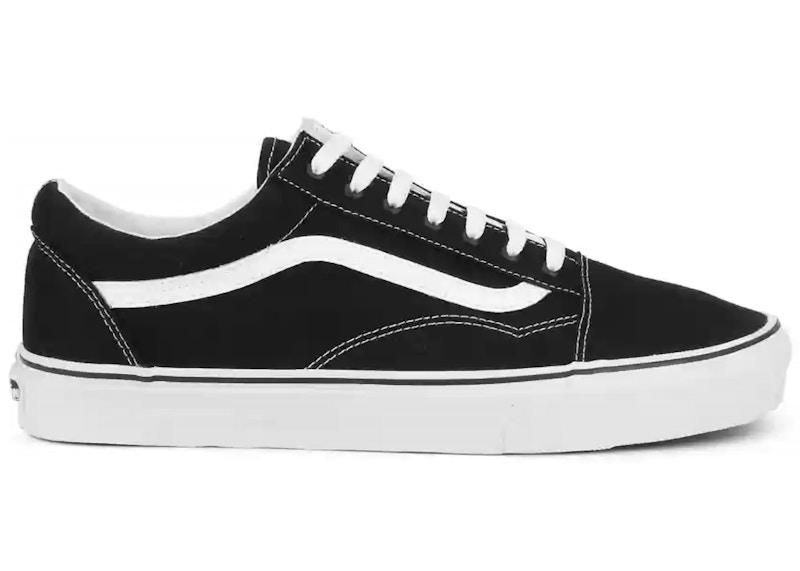 Vans Old Skool Black White (White Heel Tab) メンズ - VN000ZDF1WX - JP