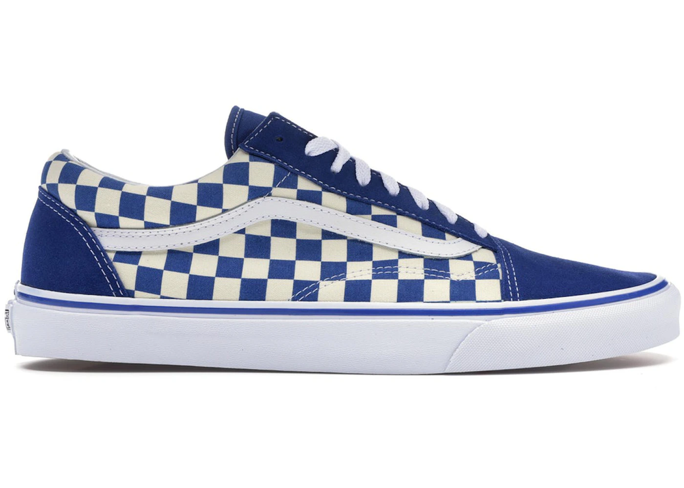 Vans Old Skool Blue Checkerboard Men's - VN0A38G1P0U - US