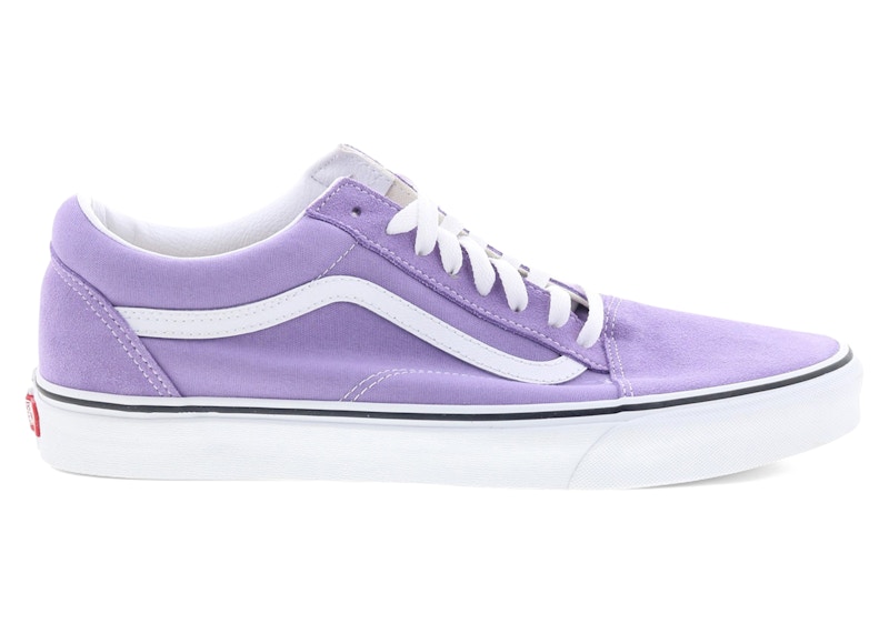 Pre-owned Vans Men's  Old Skool Sneakers In Chalk Violet/true White In Multi