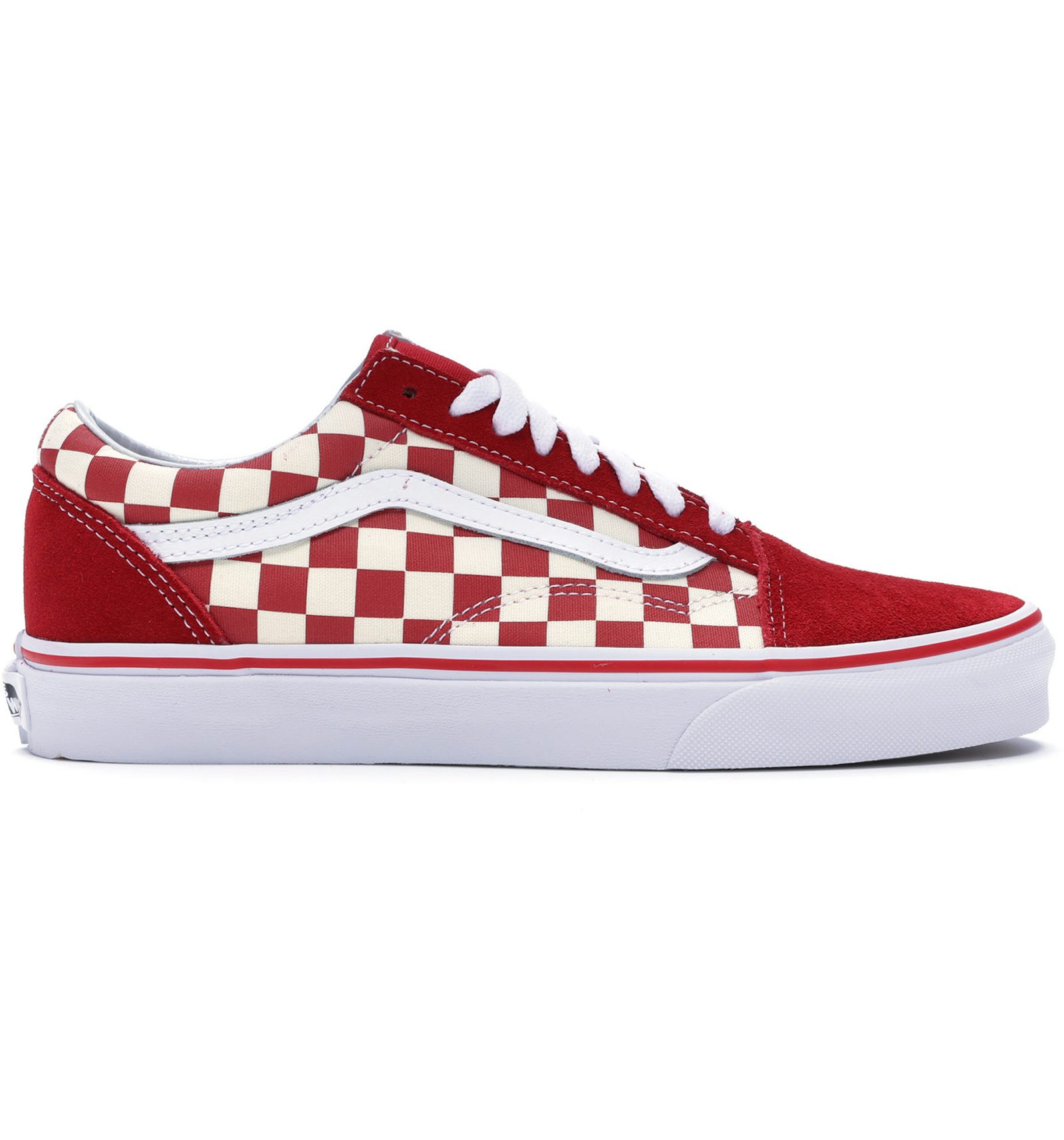 Red checkered vans women's Clearance