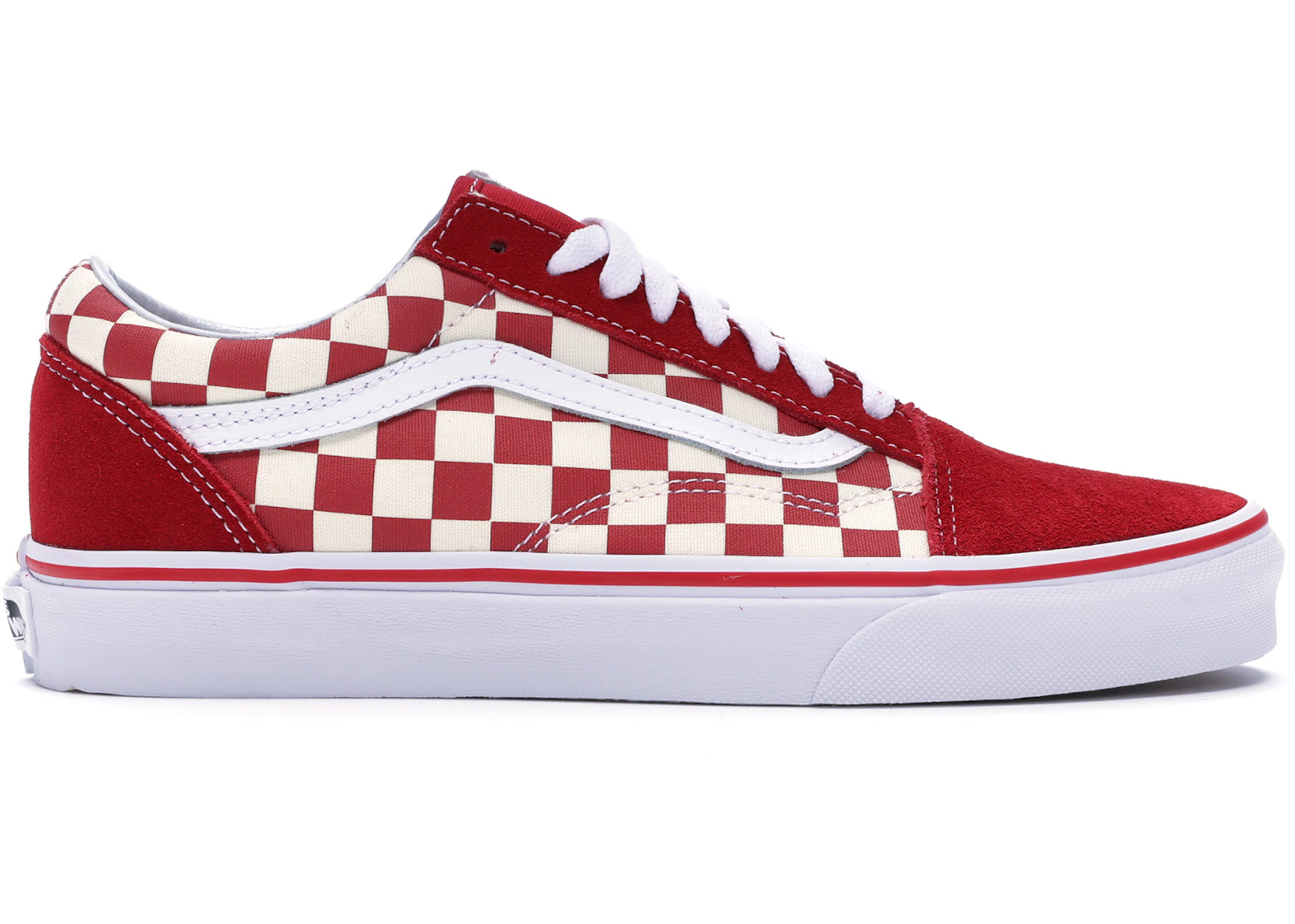 ignorance Miscellaneous throne Vans Old Skool Checkerboard Racing Red - VN0A38G1P0T - US