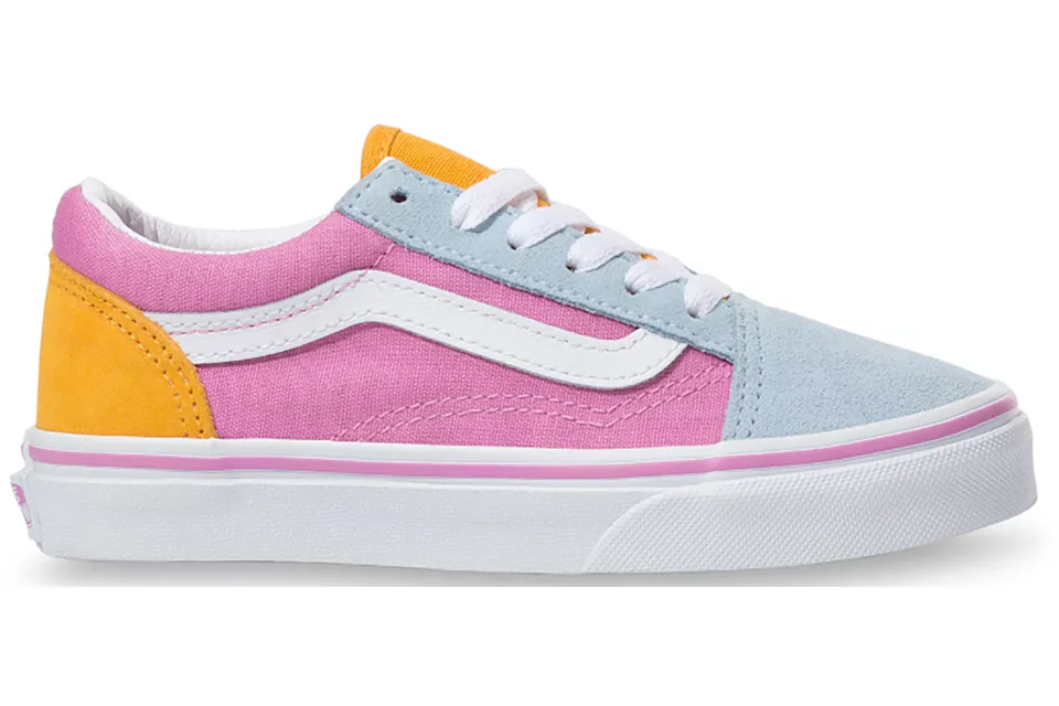 Pink and white old skool vans best sale
