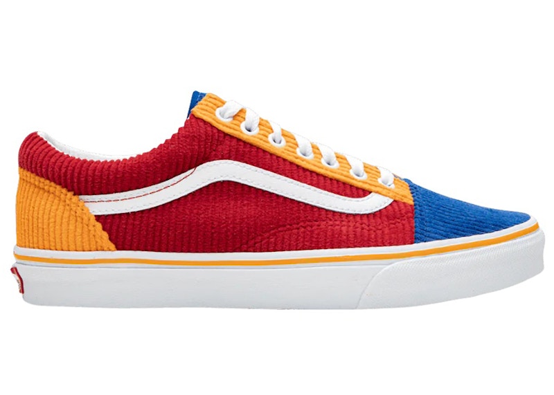 Blue white hot sale red vans