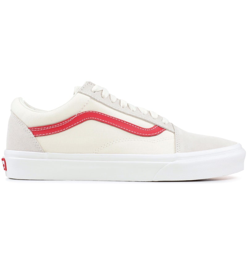 Red and white classic vans sales