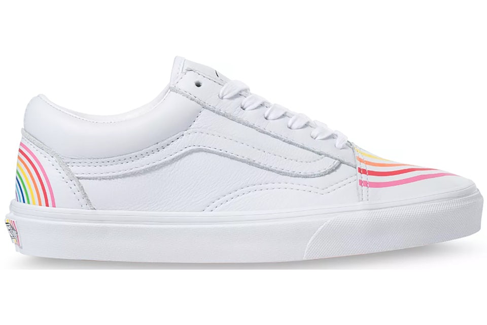 Vans old skool rainbow skate shoe on sale