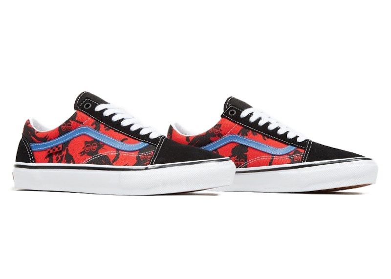 Vans shoes black outlet and blue