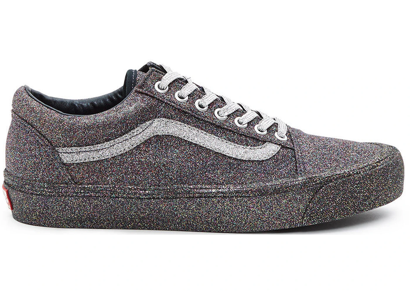 All black 2025 glitter vans