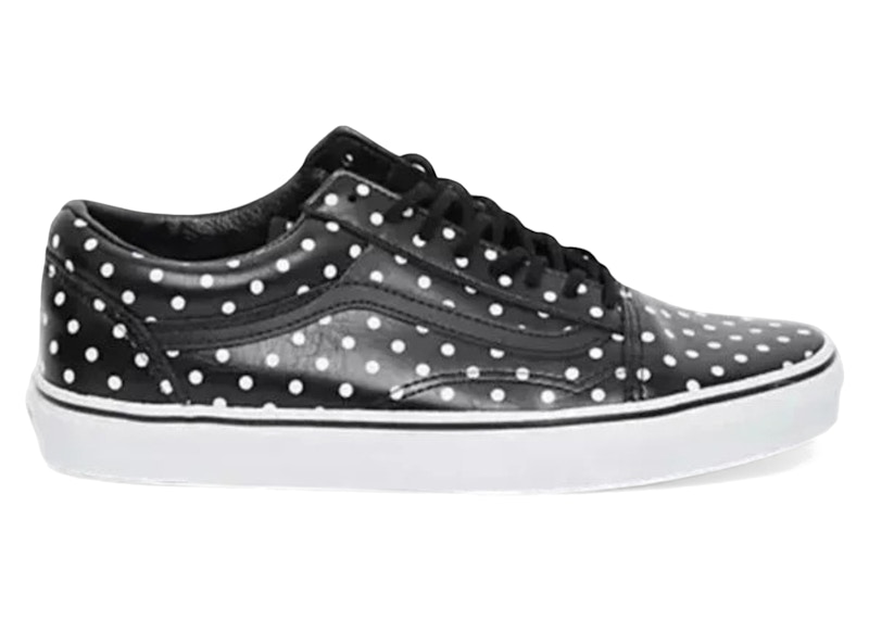 Pre-owned Vans Old Skool Leather Polka Dot (women's) Sneakers In Black/polka Dots