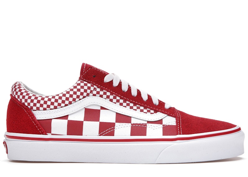 Mixed checkered best sale slip on vans