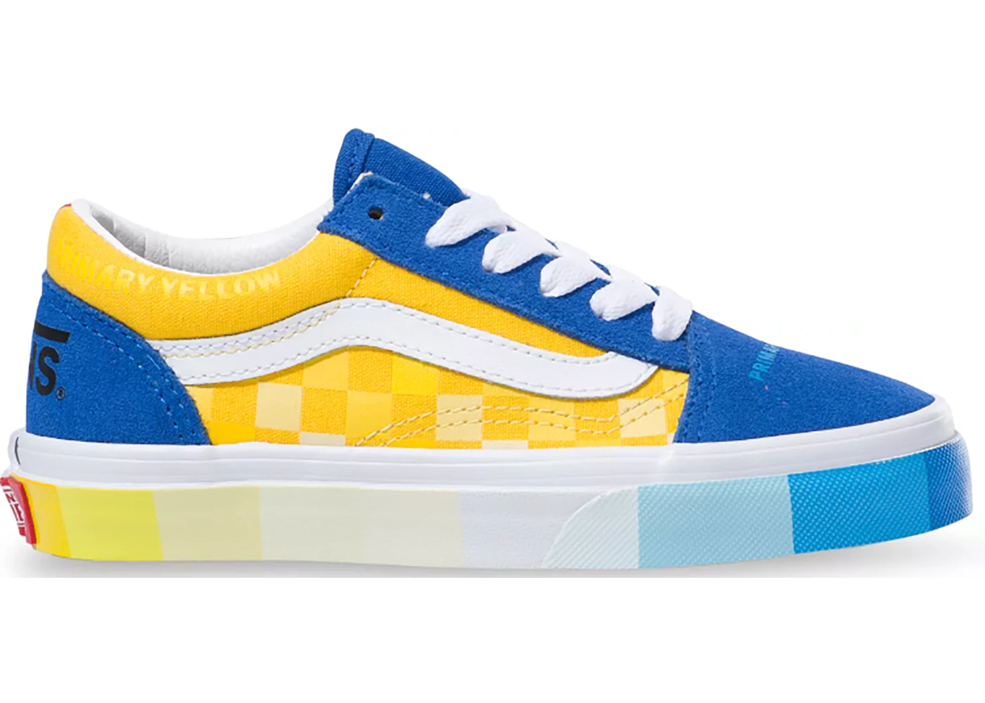 Vans primary colors old 2025 skool