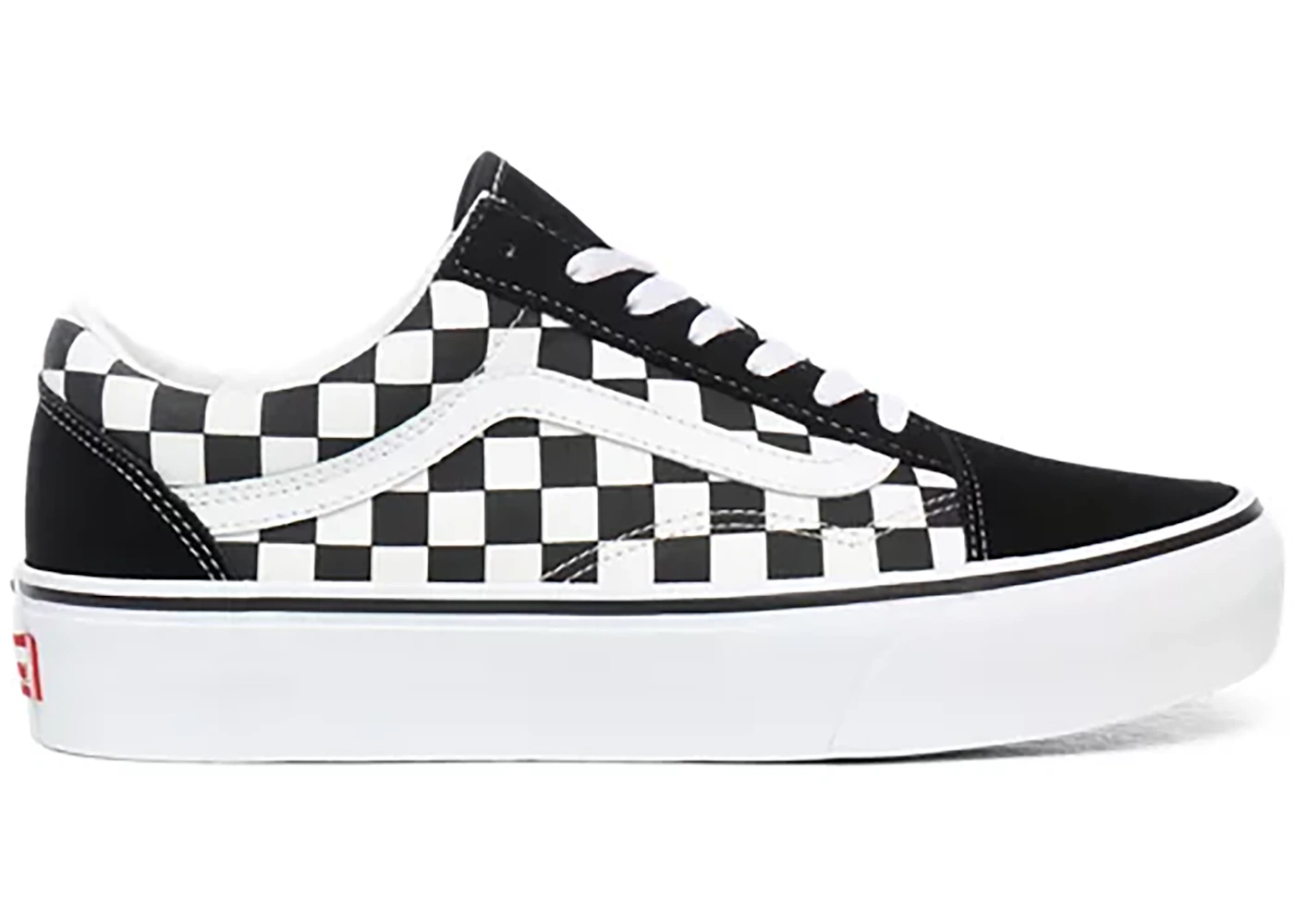 Checkered vans old skool platform Outlet