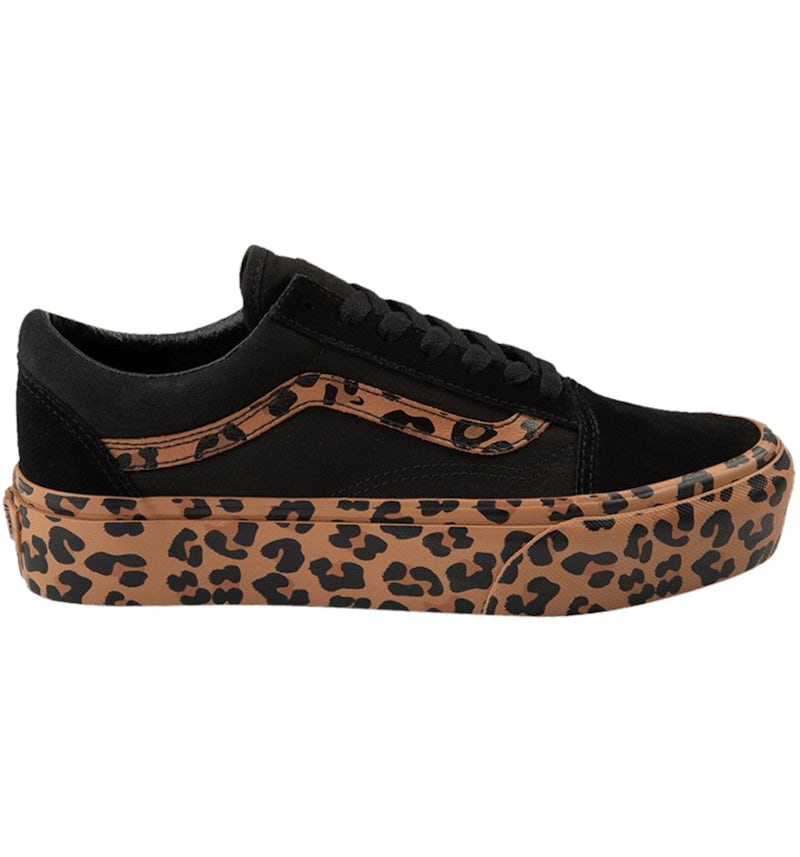 Athletic Shoes Vans Old Skool Womens Leopard Print Vans Old Skool