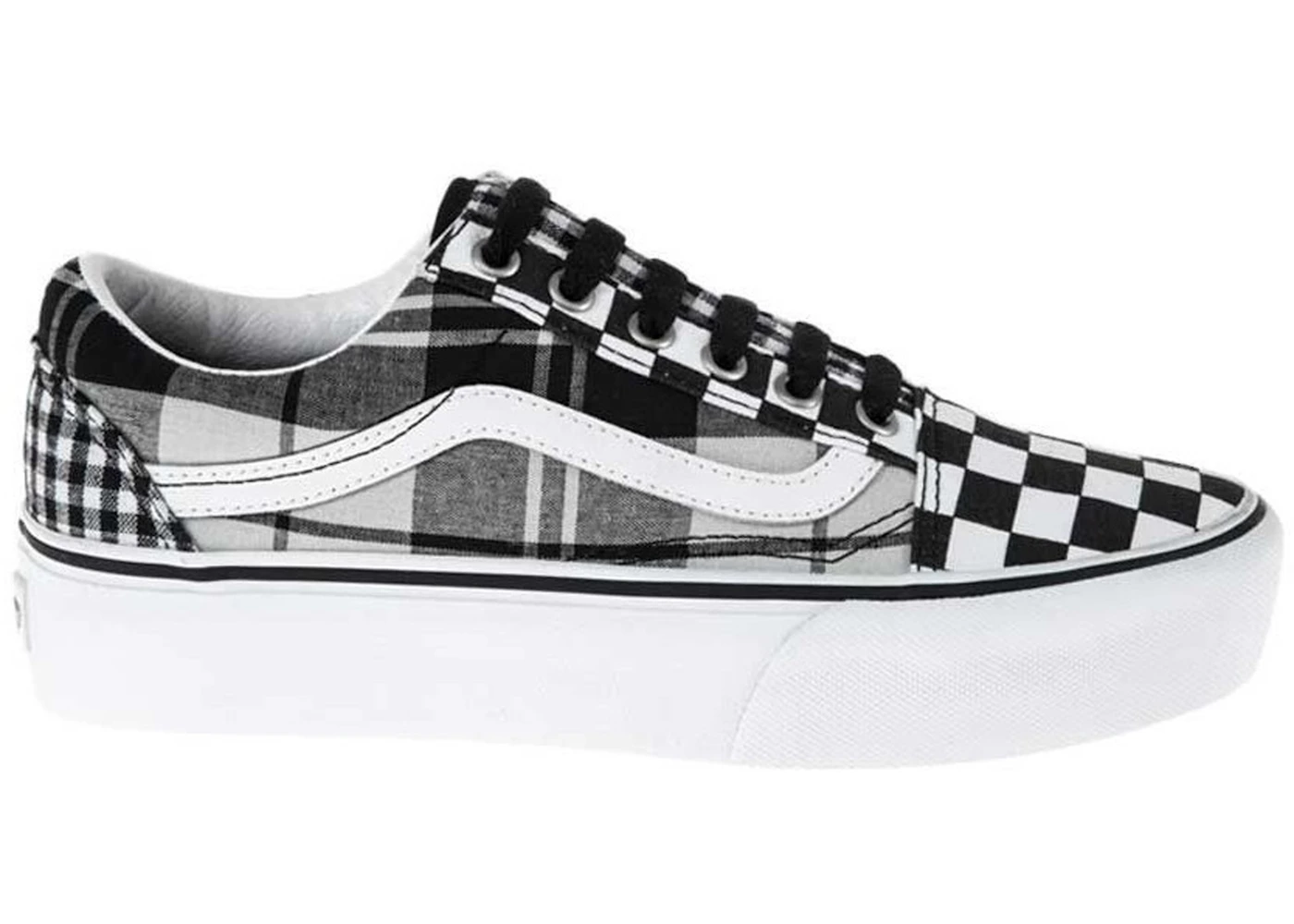 Platform vans old skool checkerboard on sale