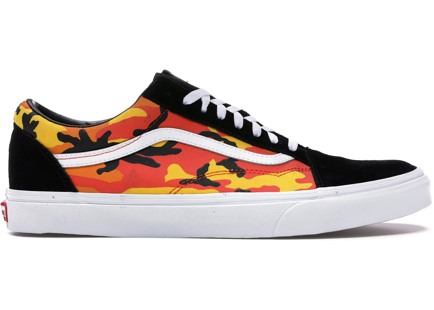 Vans orange camo shoes Clearance
