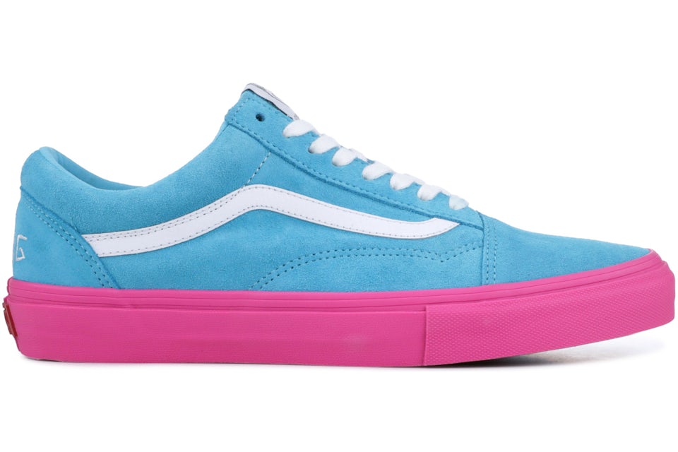 Vans Old Skool Pro S Golf Wang Blue Pink Men's - VN0QHMF5E - US