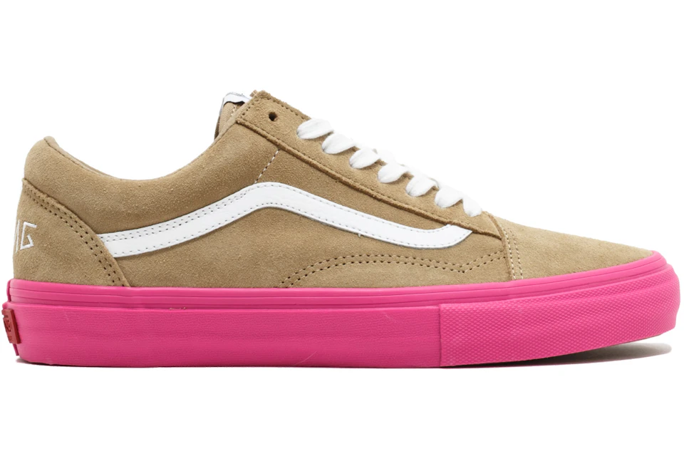 Vans Old Skool Pro S Golf Wang Wheat Pink Vn0qhmf5f Vans Old Skool Pro S Golf Wang Wheat Pink Vn0qhmf5f