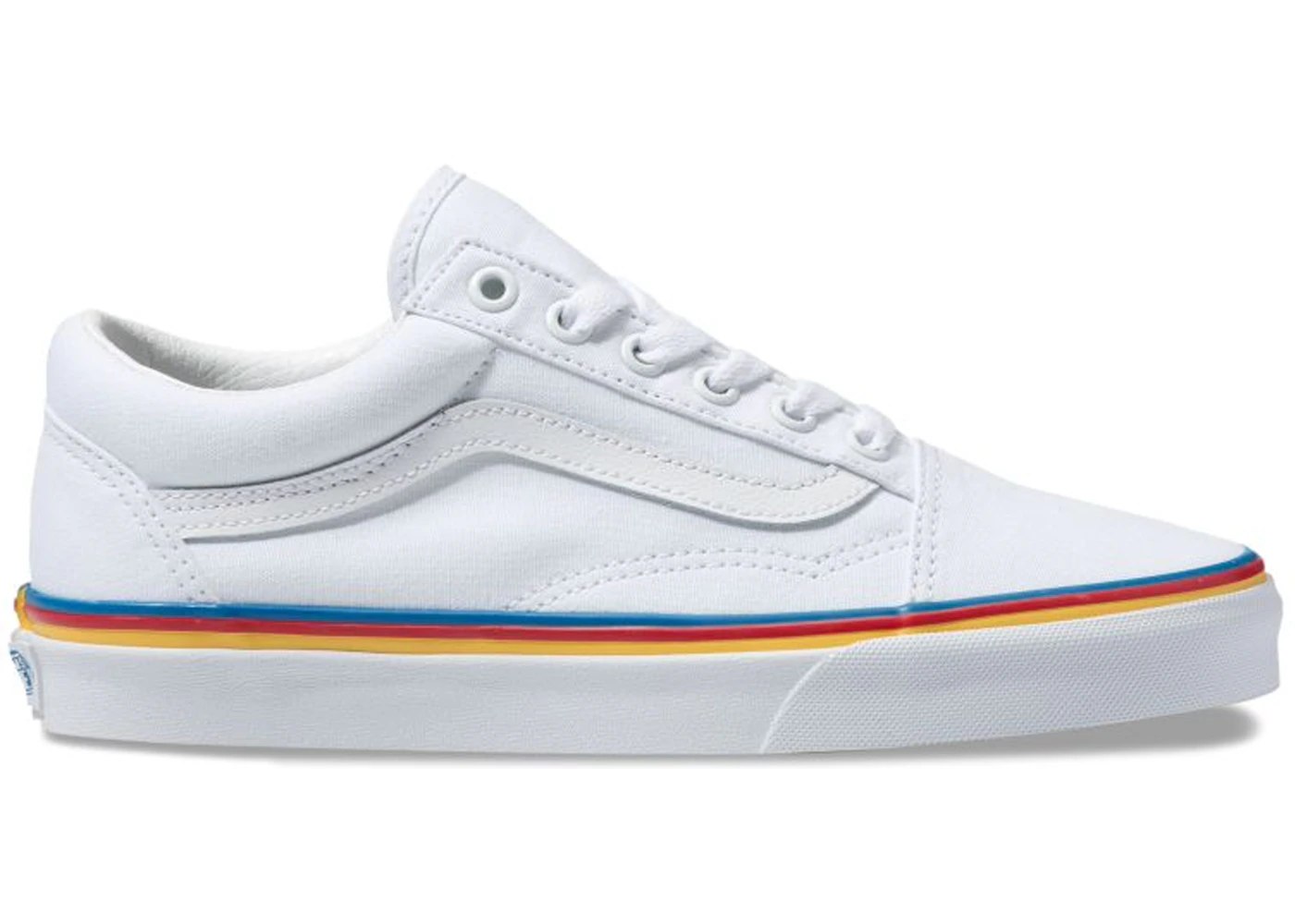 Rainbow vans top old skool womens
