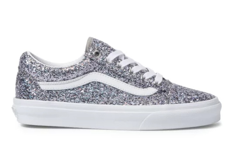 Silver glitter store old skool vans