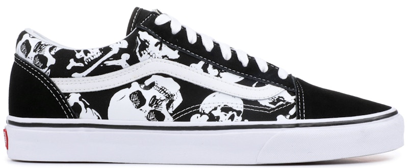 vans shoes skull design