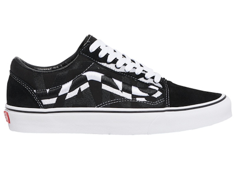 Vans old skool black and store white sale