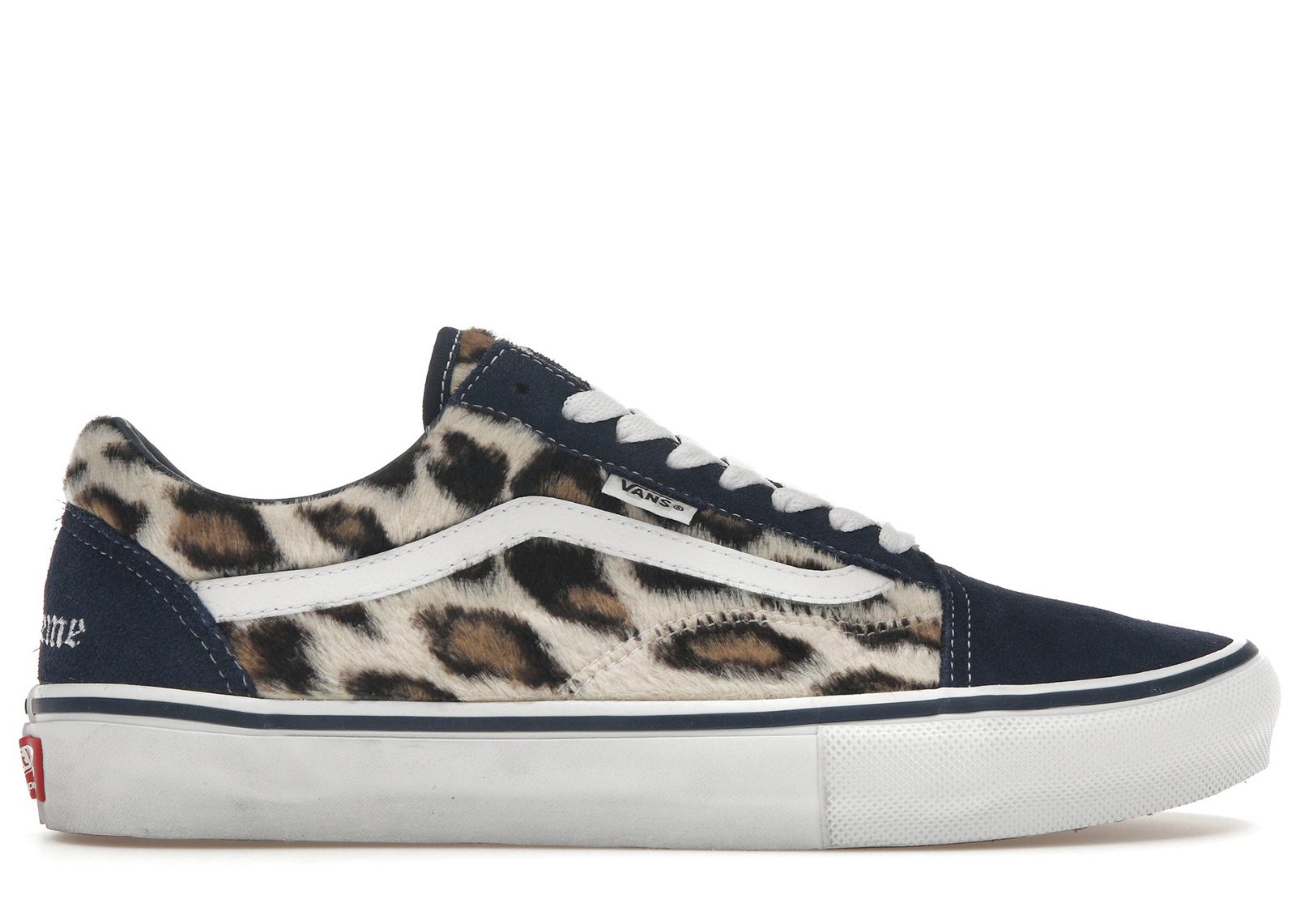 Supreme Vans leopard navy 26.5 新品靴