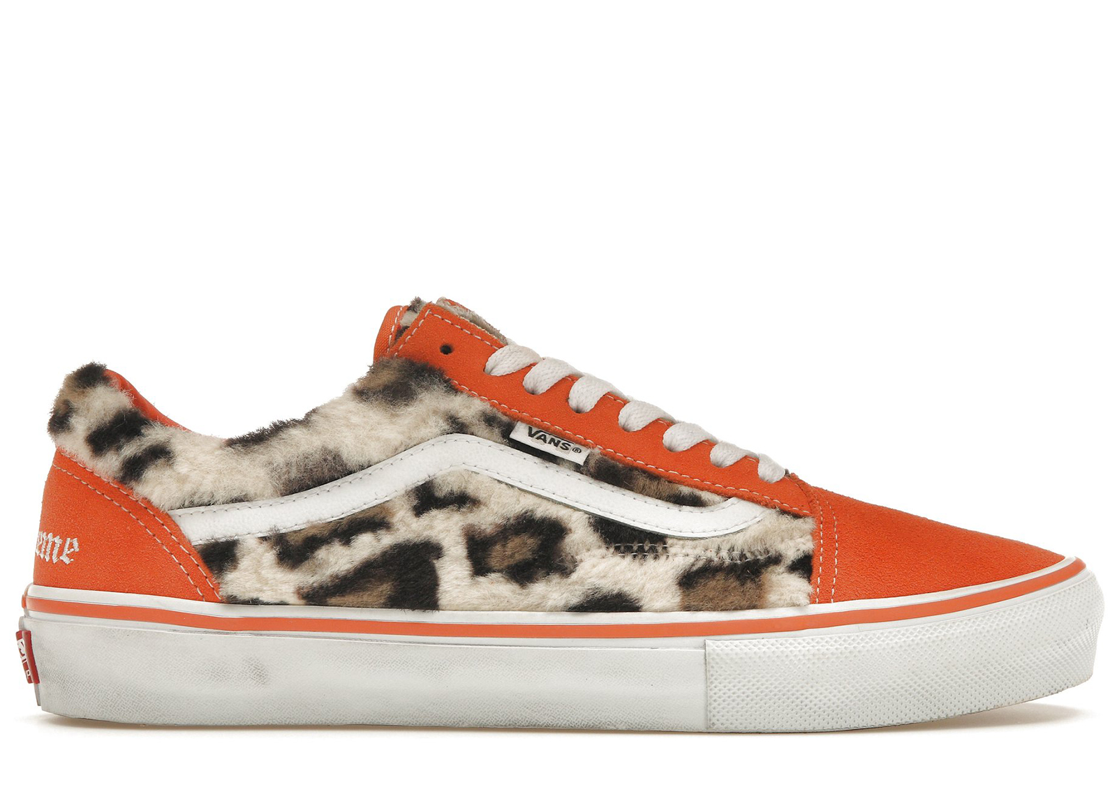 Vans Old Skool Supreme Leopard Orange Men's - Sneakers - US