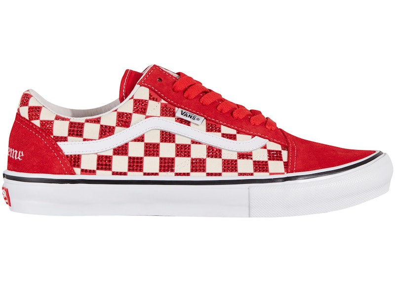 Vans Old Skool Supreme Swarovski Red Men's - Sneakers - US