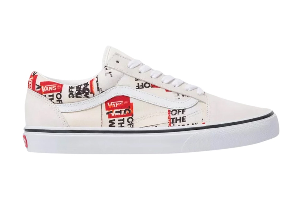 Click to view more detailed imagery on our partner's website Pre-owned Vans Old Skool True White Packing Tape In True White/true White