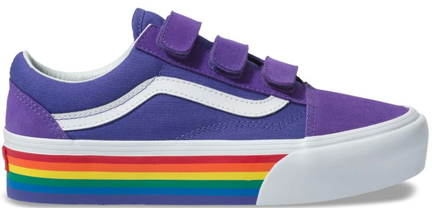 Vans Old Skool V Platform US (2019) - - Rainbow Men\'s Pride Sneakers