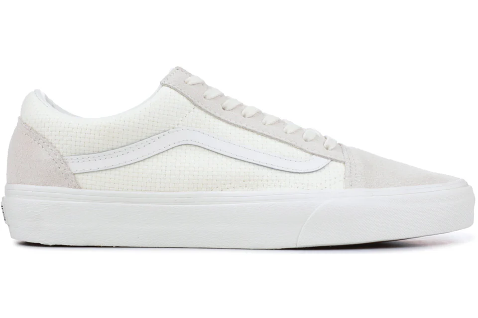 Vans old skool woven 2025 check marshmallow