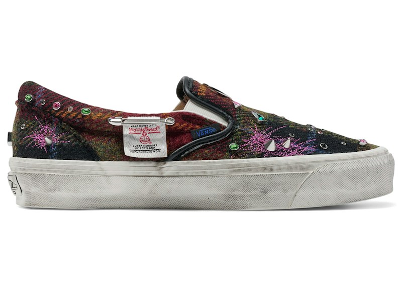 Vans Premium Classic Slip-On Harris Tweed Red