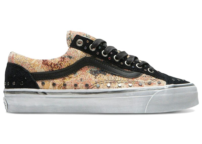 Vans Premium Old Skool 36 rivetti floreali neri
