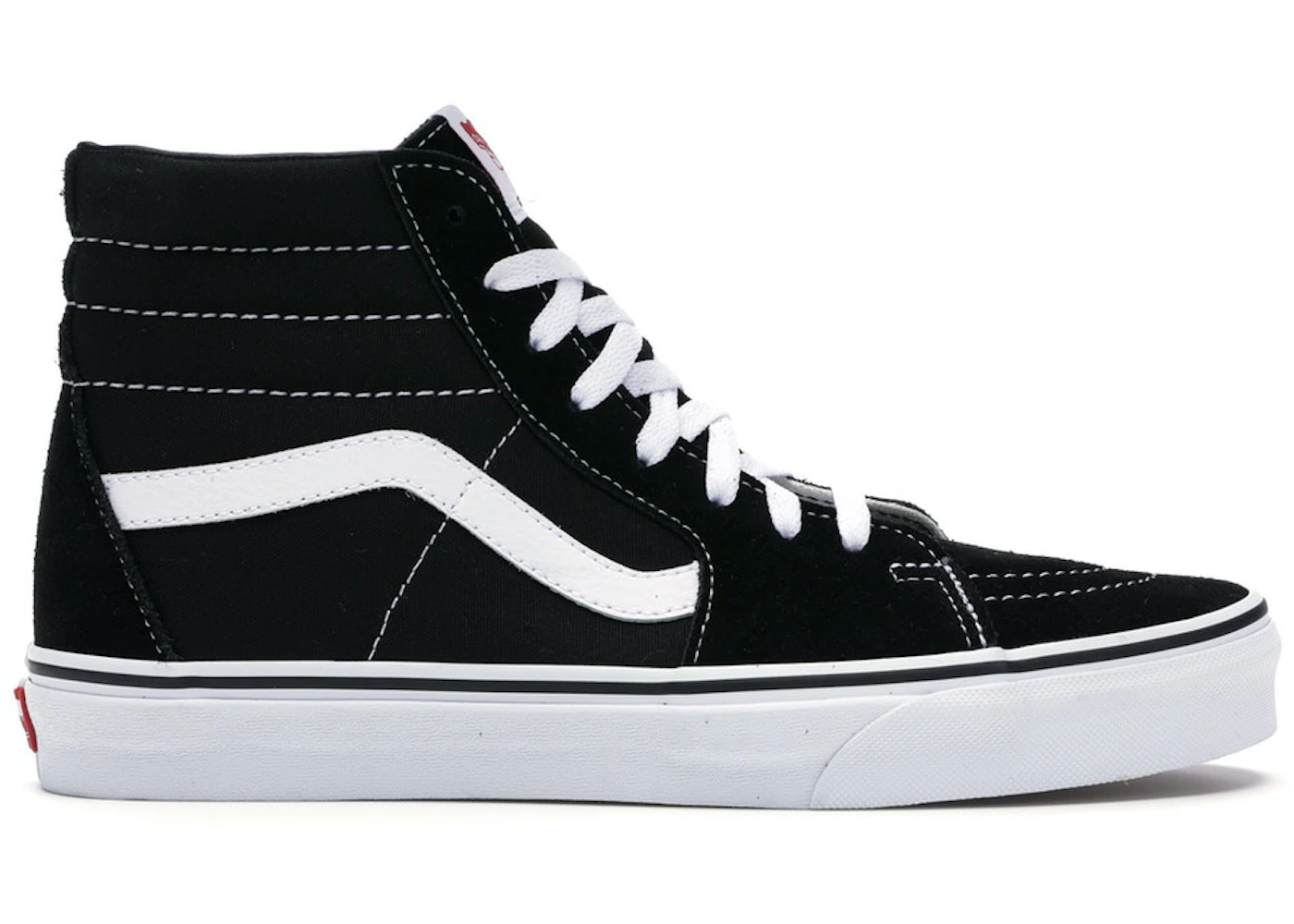 Vans sk8 top high black white