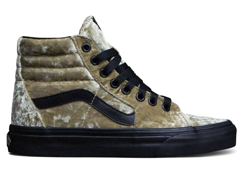 Pre-owned Vans Sk8hi Velvet (women's) Sneakers In Brown/tan
