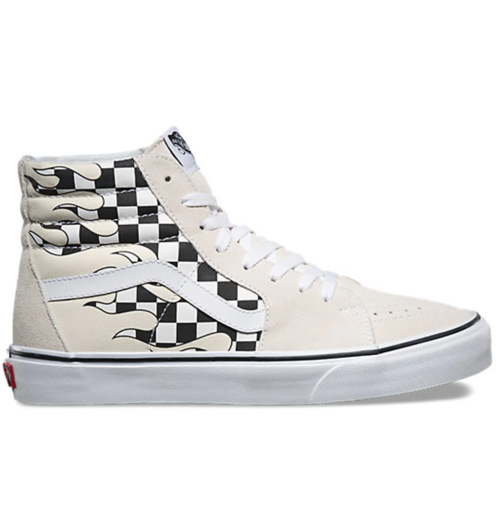 White hot sale flame vans