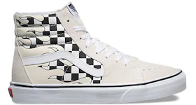 Vans red flame sales checkerboard