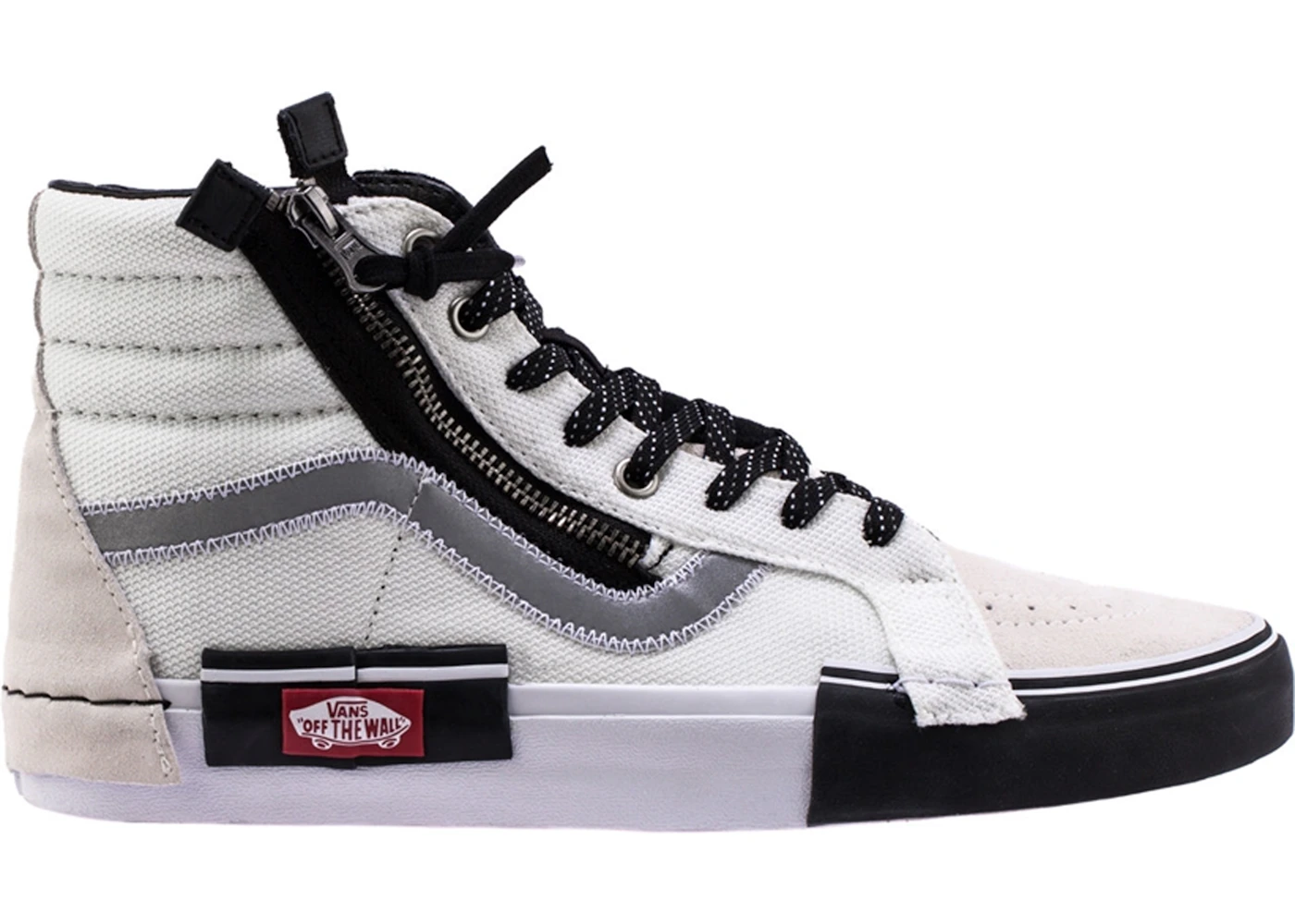 Vans sk8 hi cut and paste black hotsell