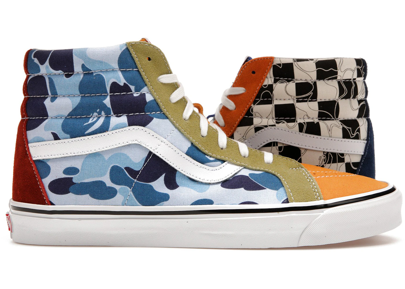 Vans Sk8-Hi DX Bape Multi Camo Men's Sneakers US