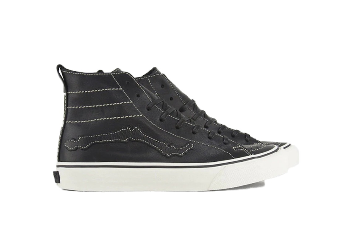 Click to view more detailed imagery on our partner's website Pre-owned Vans Sk8-hi Decon Lx Blends Bones Black In Black/black/off White