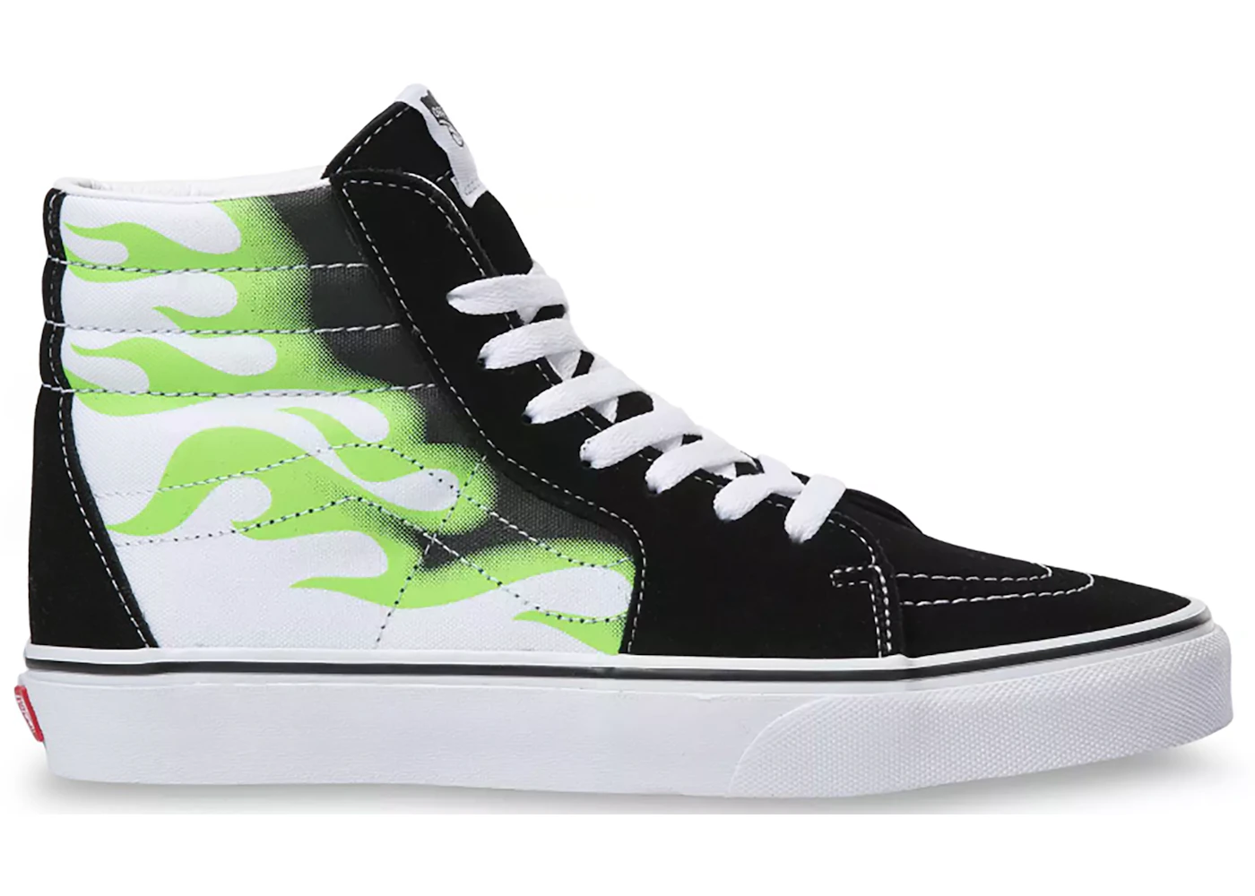 Vans Sk8 Hi Flame Black True White
