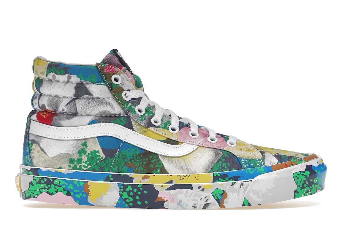 Click to view more detailed imagery on our partner's website Pre-owned Vans Sk8-hi Kenzo Floral Yellow In Floral Yellow/true White